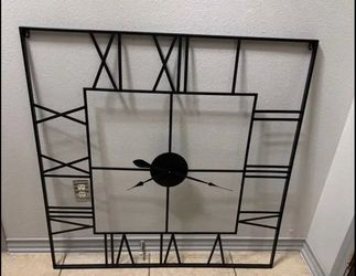 Metal clock