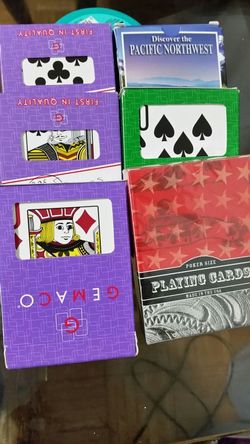 6 playing cards