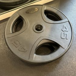 45lb Rubber Olympic Weights 