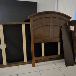 Wooden Trundle Bed Frame  Twin Size