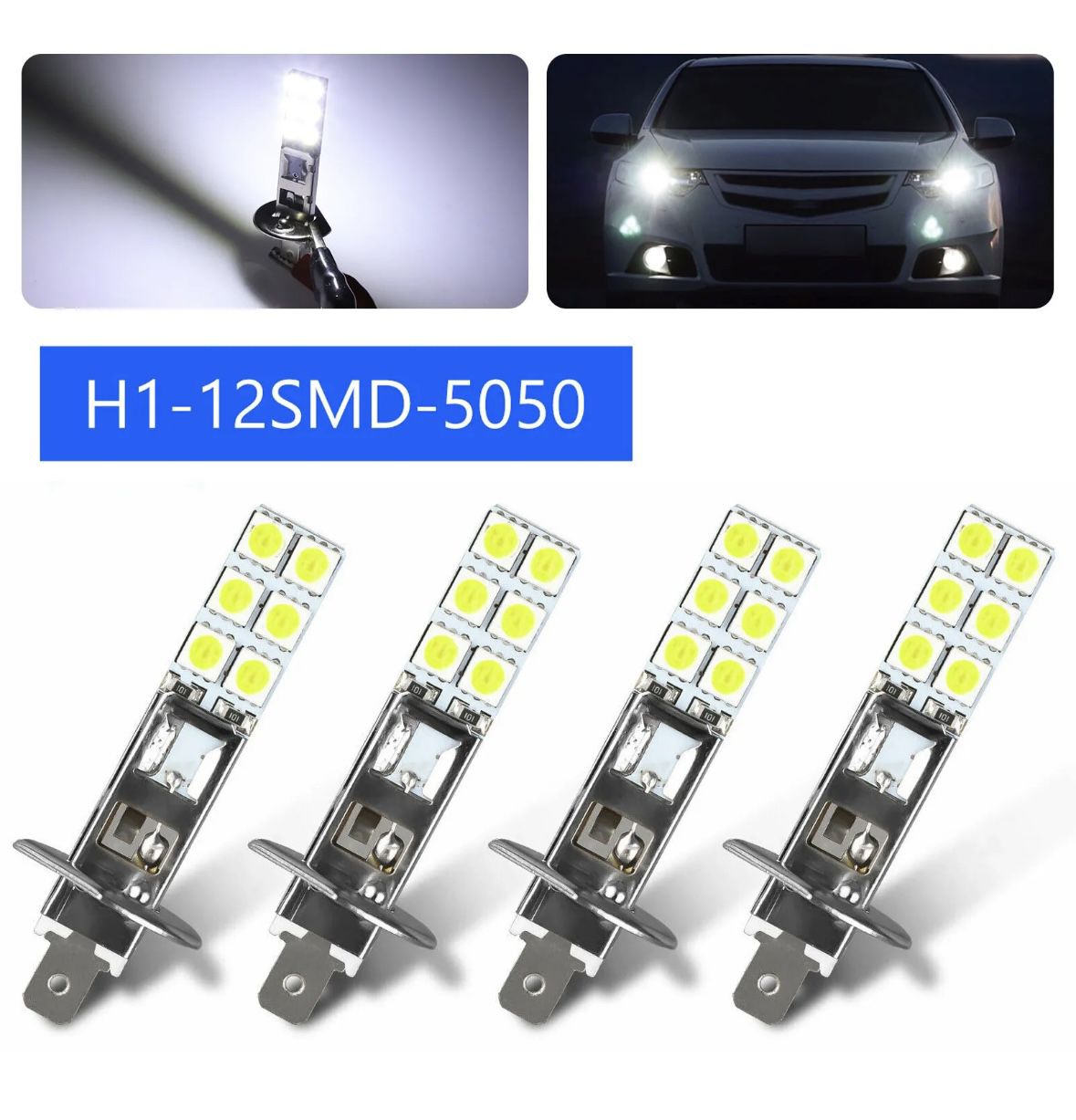  H1 CREE LED Fog Bulbs Conversion Kit Driving DRL Lamps 110W 6000K Super White
