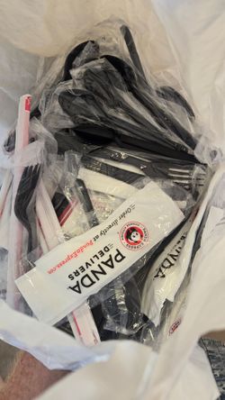 Plastic utensils/forks/spoons