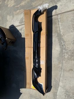 Gloss black BMW G20 rear diffuser