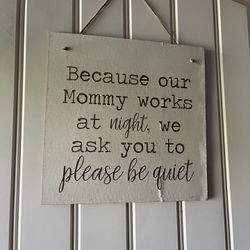 Wood Door Sign 