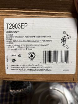 Gibson Chrome Tub/Shower head and handle