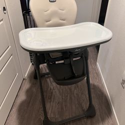 Chicco Polly Highchair - Taupe - Baby Highchair