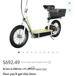  EcoSmart Metro 36V 500W Seated Electric Scooter