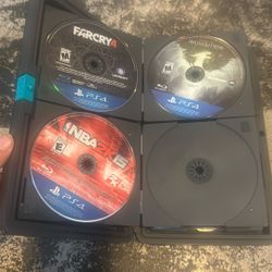 20 GAMES AND DISC CASE: 17 XBOX 360, 3 PS4