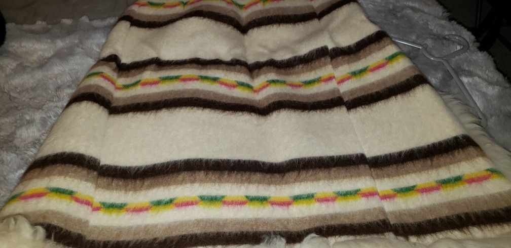 Mexican Poncho  Like New Very  Warm