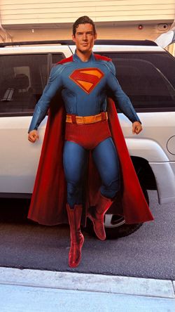 Superman die bond standee