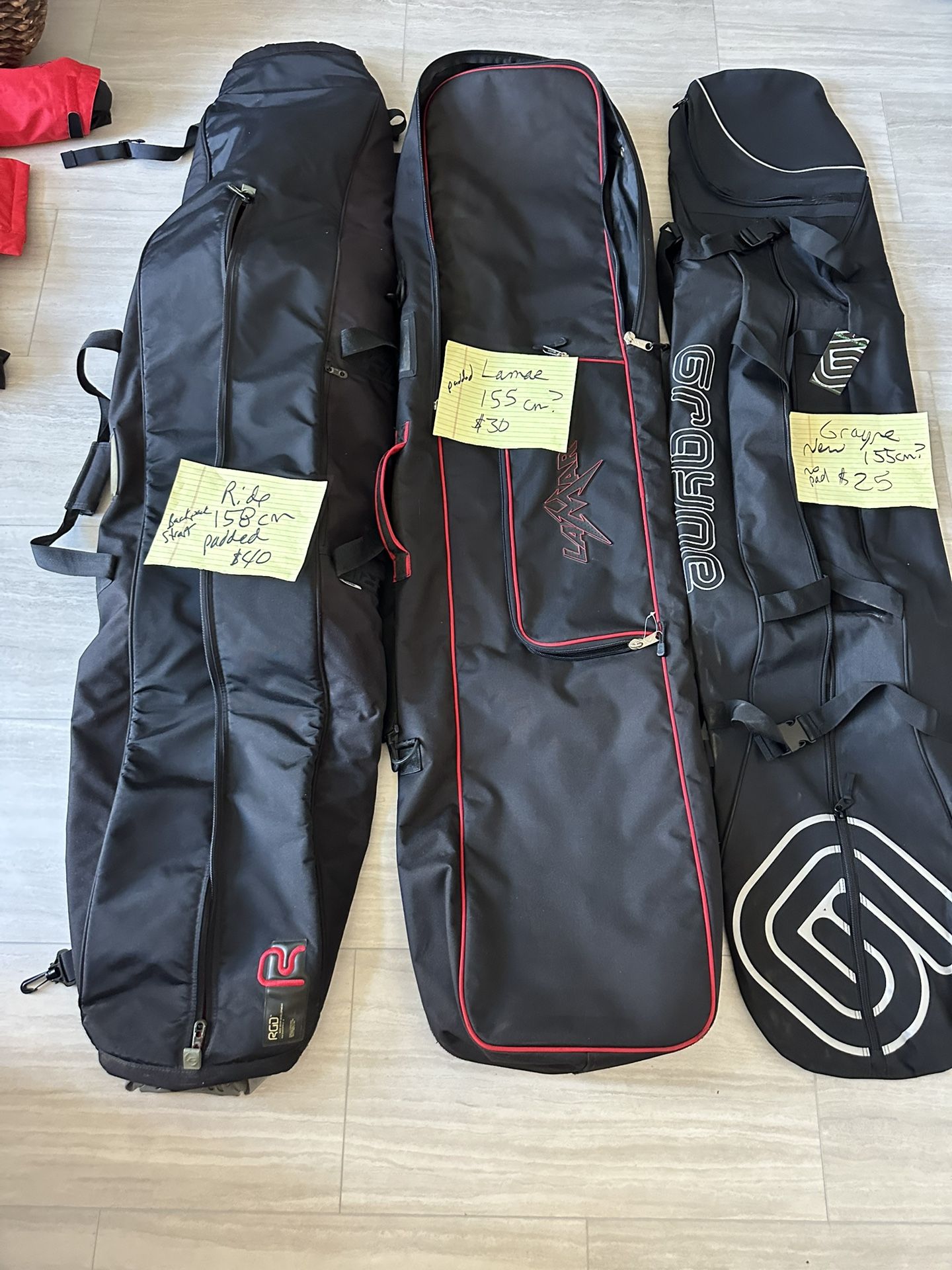 Ride / Lamar 155 To 158 Cm Snowboard Bags And Snowboard/Boots/Helmet/Goggles/Ski Mask/Gloves/Pants And