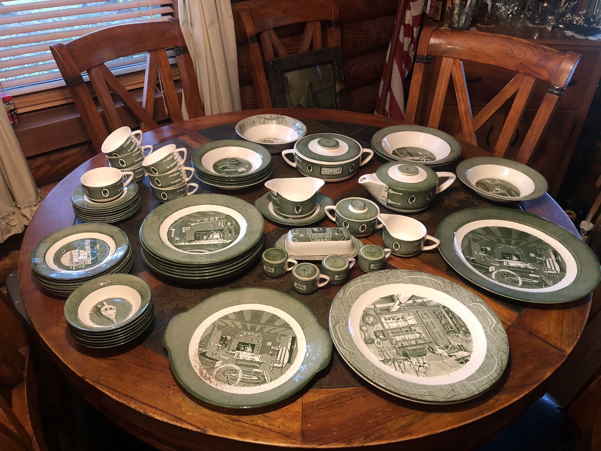Colonial Homestead Dishes By Royal