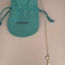 Tiffany and Co. Key heart necklace