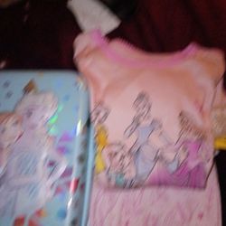 Disney Princess Pajamas And Stationary Kit