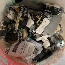 New electrical plugs outlets switches miscellaneous conduit fittings 20 bucks.