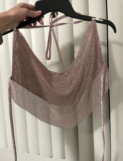 One Size Metal Net Top 