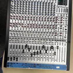 Sound Board - Mixing Console And Power Amp. Behringer Eurorack MX 3242X And 150 Watts Power Supply 