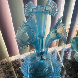 Vintage Fenton L.G. Wright 1940 Handmade Glass