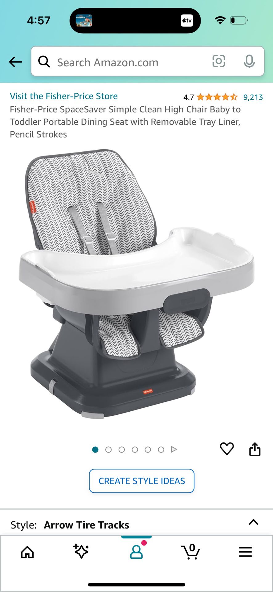 Fisher Price Space Saving High Chair Seat