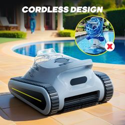 Crab Robotic Pool Vacuum, Wall-Climbing, Automatic Pool Cleaner, Suitable for Walls and Floors
