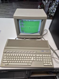 Vintage 1985 Atari 520ST SC1224 System Bundle Computer Monitor Power Supply