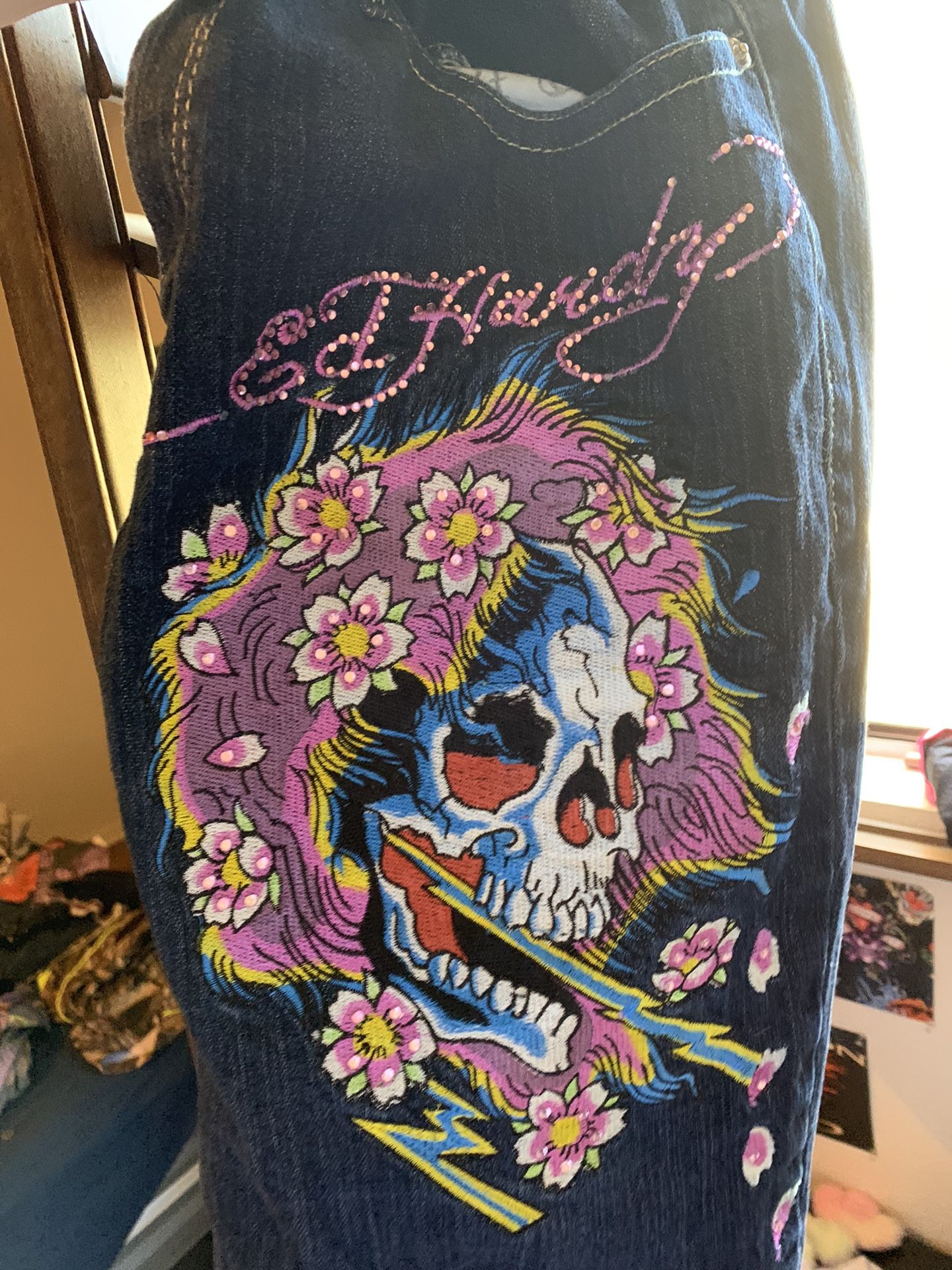 Ed Hardy Jeans Waist 36”