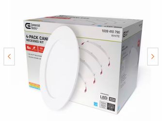 6 inches Canless Recessed LED Kit 4 pack