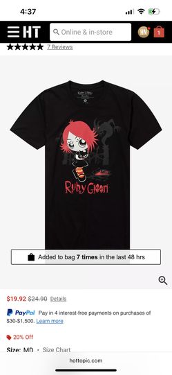 New Hot topic Size M