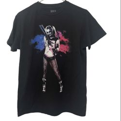 Suicide Squad T-Shirt Adult Size Medium Harley Quinn Crew Neck Short Sleeve