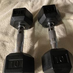 Two 10lb Hand Weights
