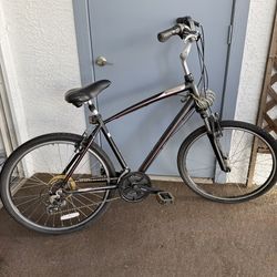 Best offer! 24" Schwinn Bike Size Large. 21 speed w/ grip shift, front suspension, back. Both wheels detach.