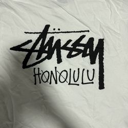 Stussy Honolulu White Tee Medium