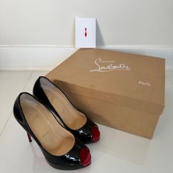 120 mm Platform pumps - Patent calf leather - Black - Women 🫶  Size 35EU Size 5US