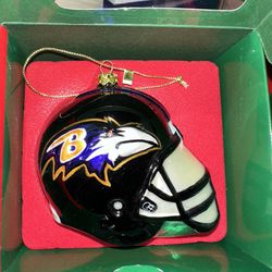 NFL Scottish Christmas SC Ultimate Sports Ravens Helmet Ornament
