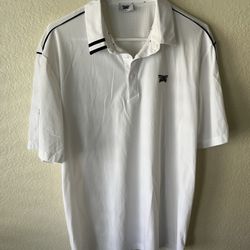 PXG Parsons Xtreme Golf Polo Mesh Breathable Performance Shirt White Mens Medium