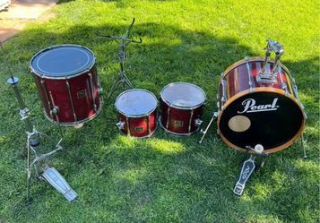 Pearl Export Series Drum Shell Pack + Hardware (Wine Red)