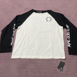 White And Black Long Sleeve Chrome Size L