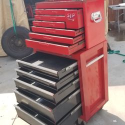 Cart Tool Box Used No Key  15 Drawer Total  