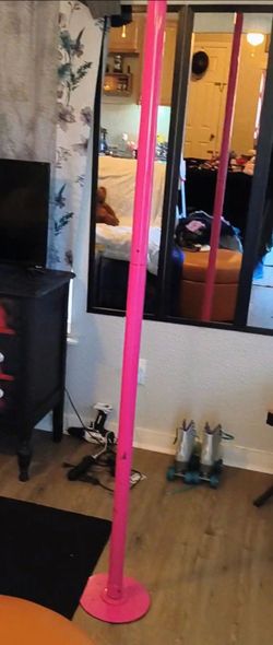 Pink exercise/ dance pole
