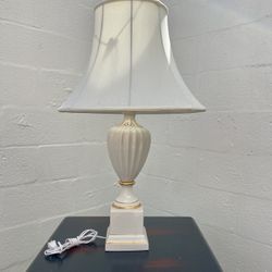 Gorgeous antique lamp white porcelain glass