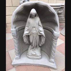 New Miracle Virgin Mary Made Out Of Cement Perfect Gift 