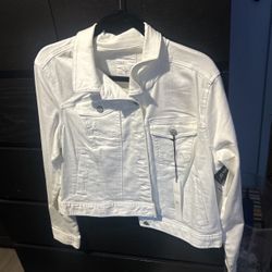 New White Jacket Celebrity Pink Size Xl