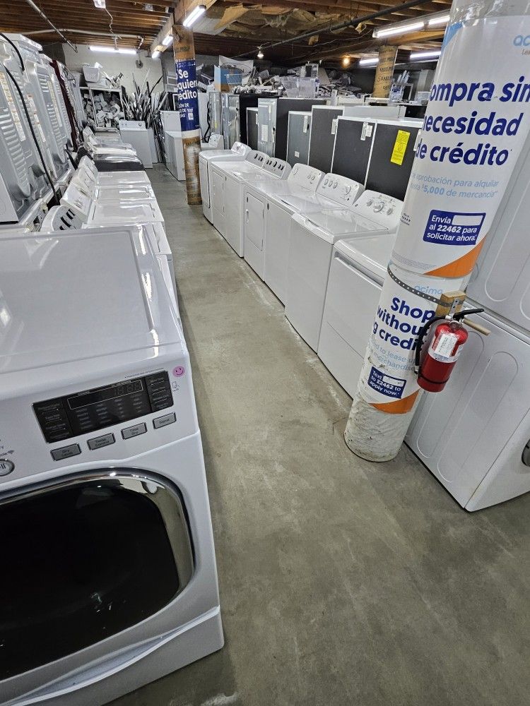 Huge Sale Store Full Of Nice Certified Gently Used Washer Dryer Refrigerator Oven Stove Stackable +warranty