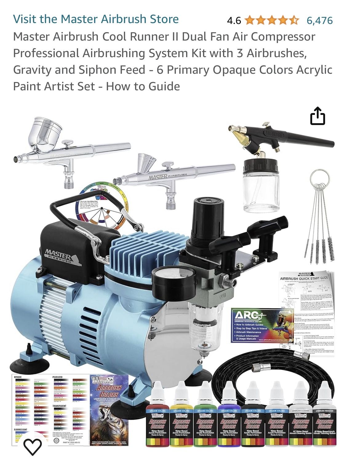 Master Airbrush Kit And Compressor 
