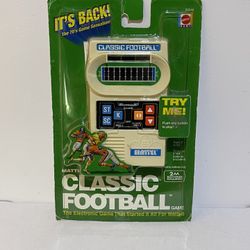 Vintage Mattel Classic Electronic Football Handheld Game. New Free Shipping!