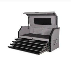 Heavy Duty 42 in. 7-Drawer Matte Gray Rolling Tool Cabinet with 5-Drawer Matte Gray Top Tool Chest