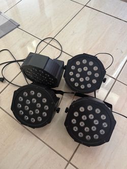 4 LED PAR Stage Lights / DJ Lights – DMX