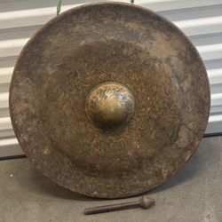 Early 20C Antique Vietnam Bronze Gong Gia-Rai Ethnic Good Condition