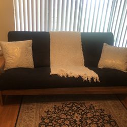 Wooden Futon Pull Out Couch