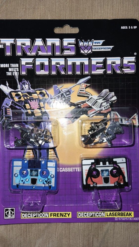 Transformers G1 Soundwave's Casettes Frenzy And Laserbeak